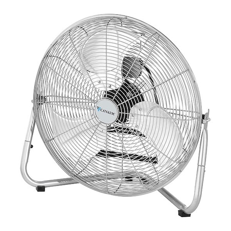Industrial Fan, Wall Mount, 20 in Blade Dia, 120V, 4, 178/4, 654/5, 160 cfm, Non-Oscillating MPN:HVF20G