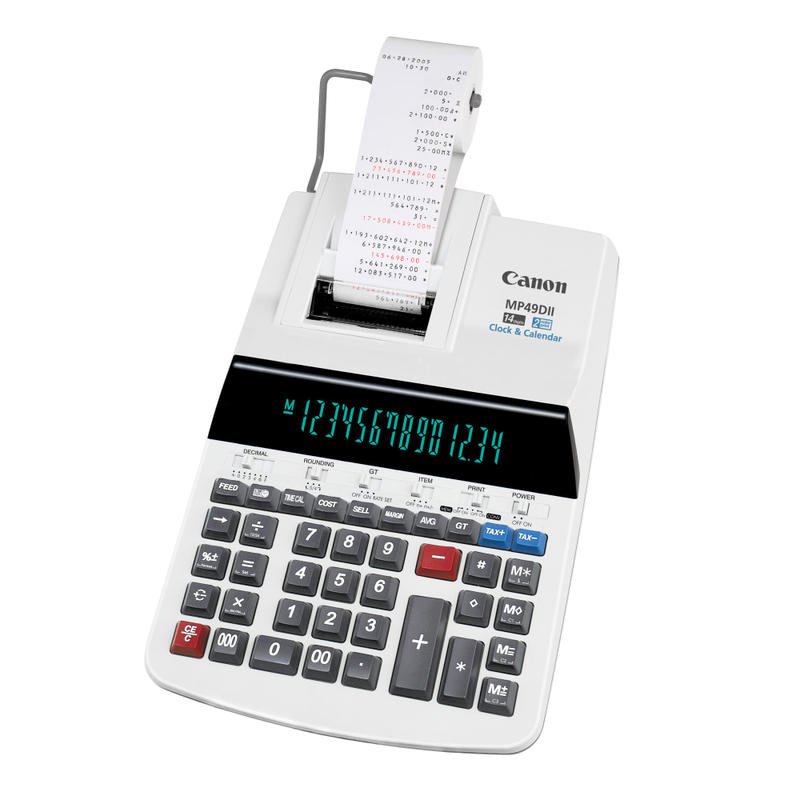 Canon MP49DII Printing Calculator, Gray MPN:8708B001