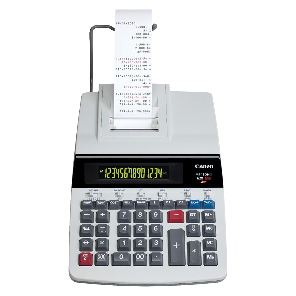 Canon MP41DHIII Printing Calculator, Black/Red MPN:8709B001