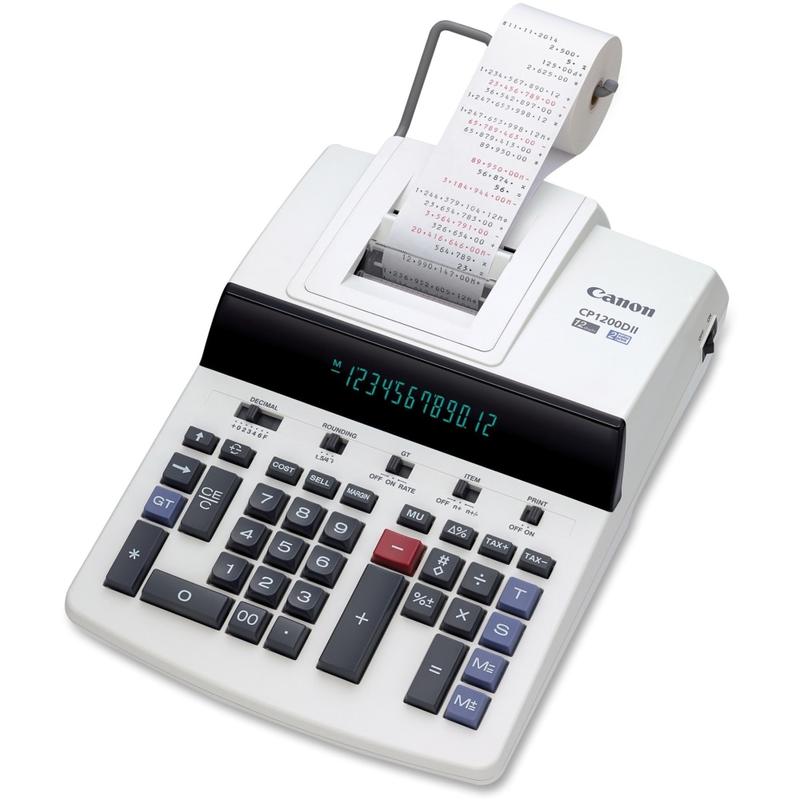Canon CP1200DII Commercial Desktop Calculator - White MPN:9932B001