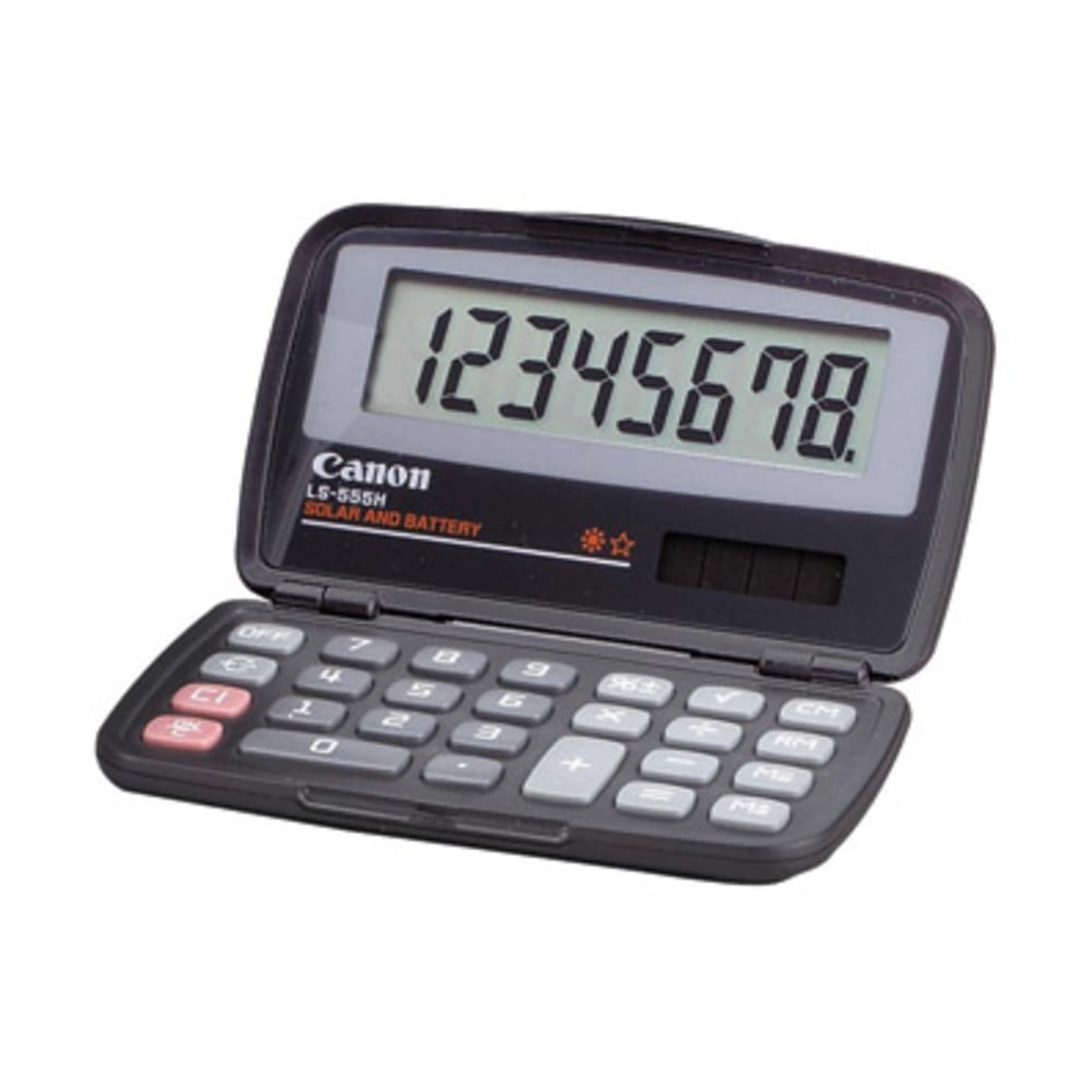 Canon LS555H Handheld Wallet Calculator MPN:LS555H