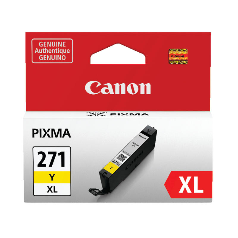 Canon CLI-271XL Yellow High-Yield Ink Tank, 0339C001 MPN:0339C001