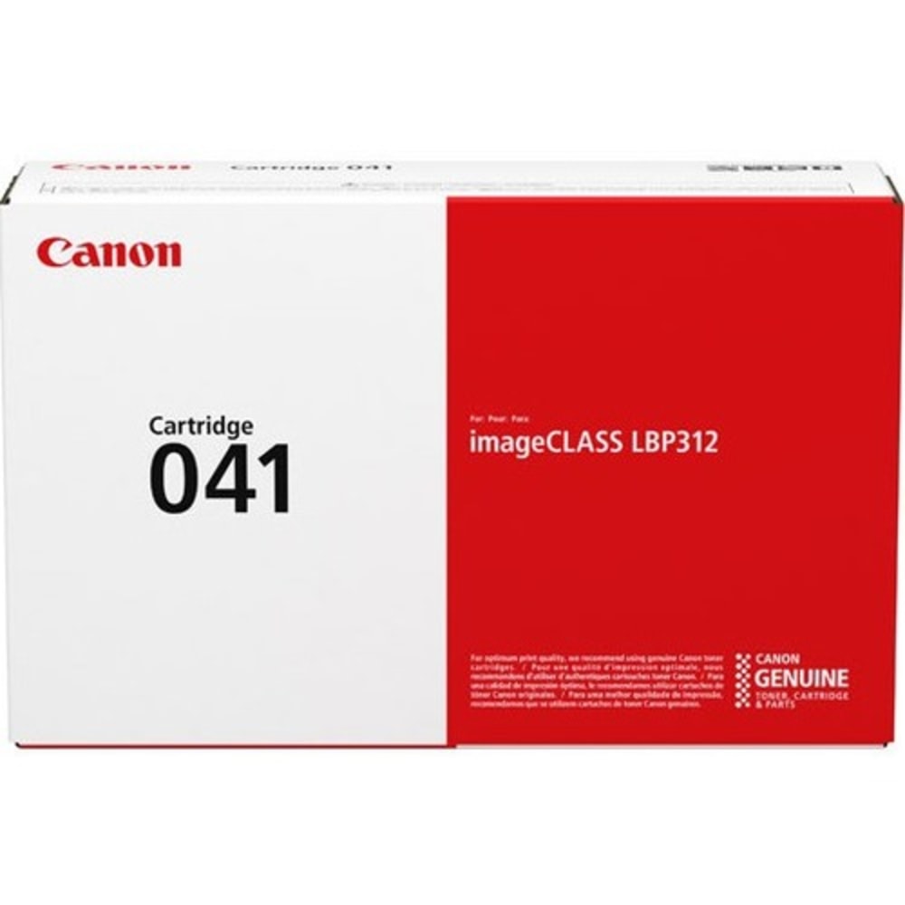 Canon 041 Original Laser Toner Cartridge - Black Pack - 10000 Pages MPN:0452C001