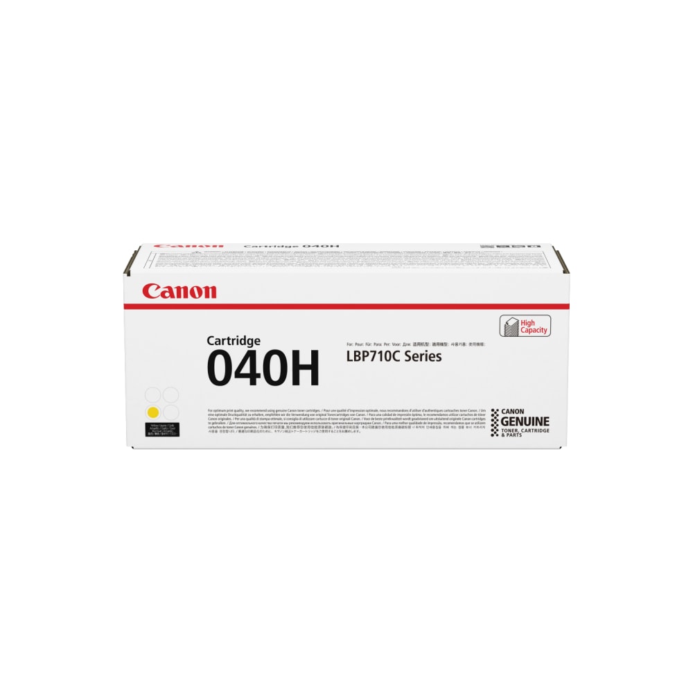 Canon CRG-040HYEL Original High Yield Laser Toner Cartridge - Yellow Pack - 10000 Pages MPN:0455C001AA