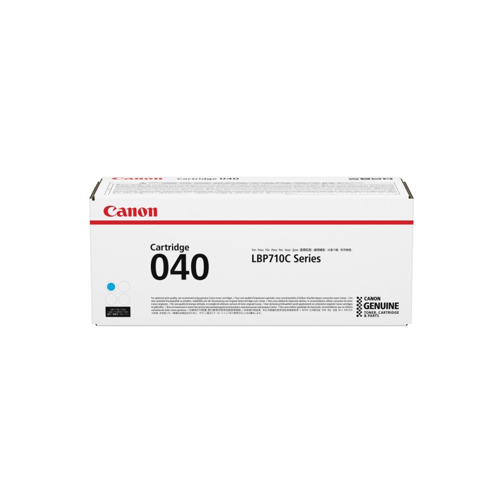 Canon CRG-040CYN Original Standard Yield Laser Toner Cartridge - Cyan Pack - 5400 Pages MPN:0458C001