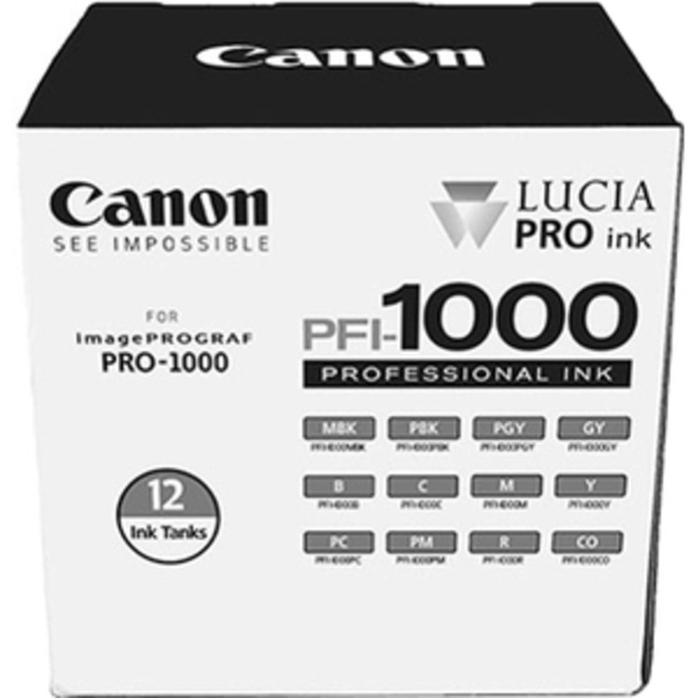 Canon LUCIA PRO PFI-1000 Original Inkjet Ink Cartridge MPN:0545C006