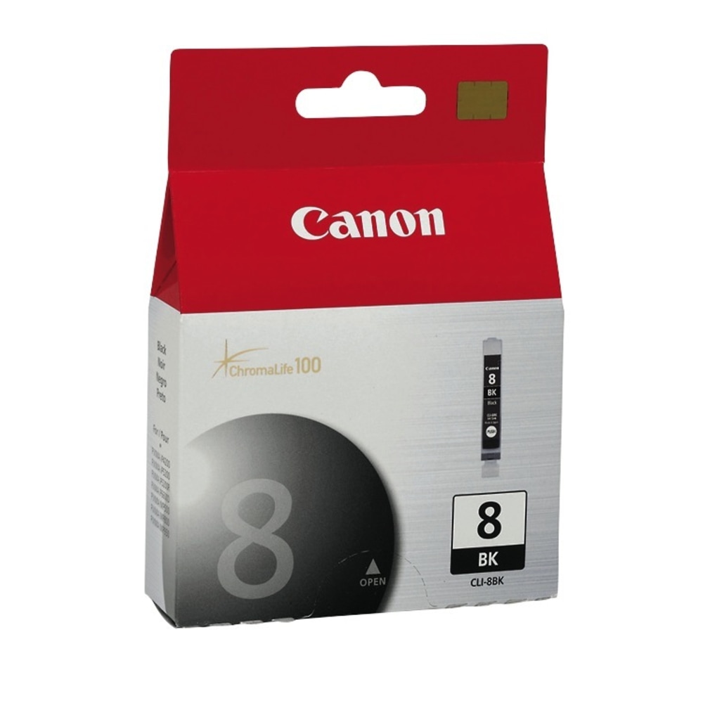 Canon CLI-8BK ChromaLife 100 Black Ink Cartridge, 0620B002AA MPN:0620B002