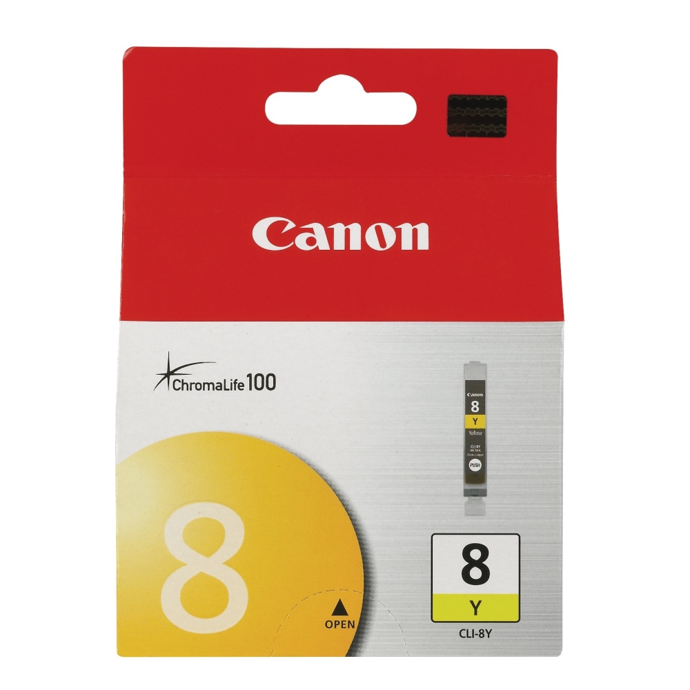 Canon CLI-8Y ChromaLife 100 Yellow Ink Tank, 0623B002AA MPN:0623B002