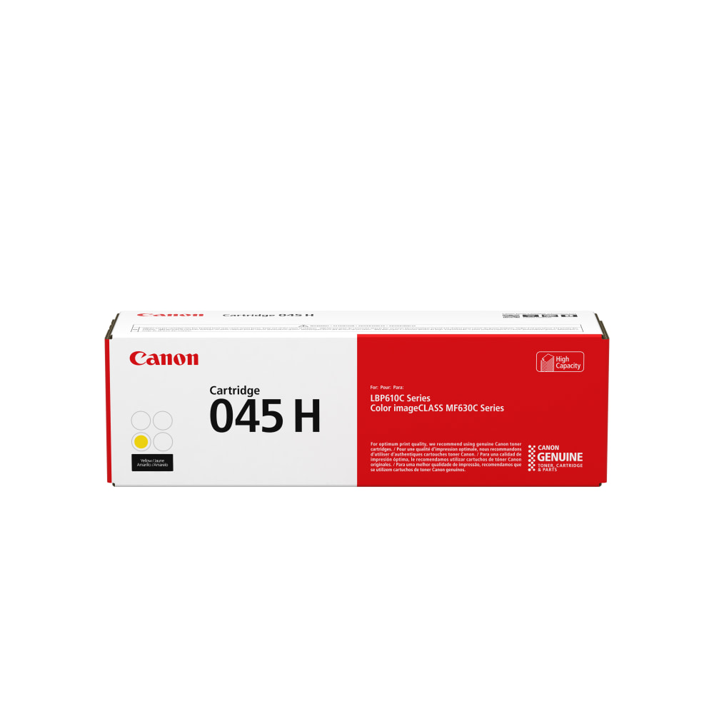 Canon 045H Yellow High Yield Toner Cartridge, 1243C001 MPN:1243C001AA