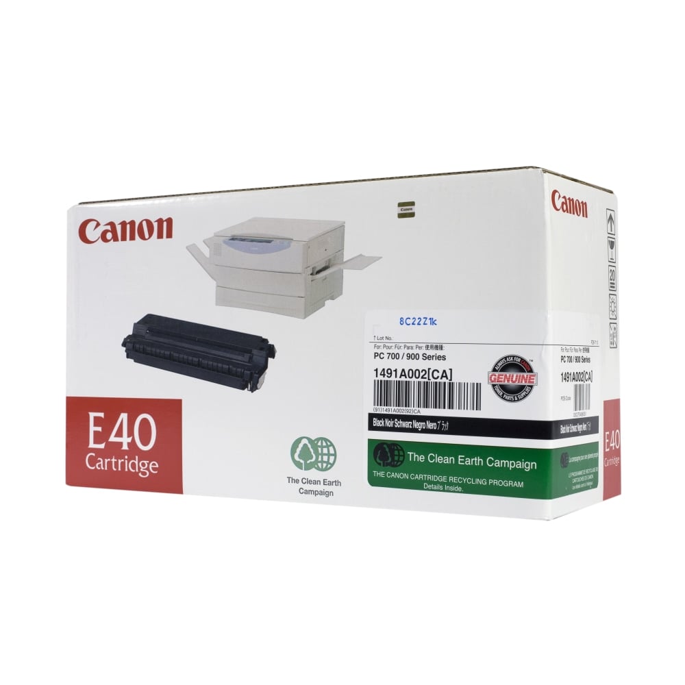 Canon E-40 Black Toner Cartridge, 1491A002CA MPN:1491A002CA