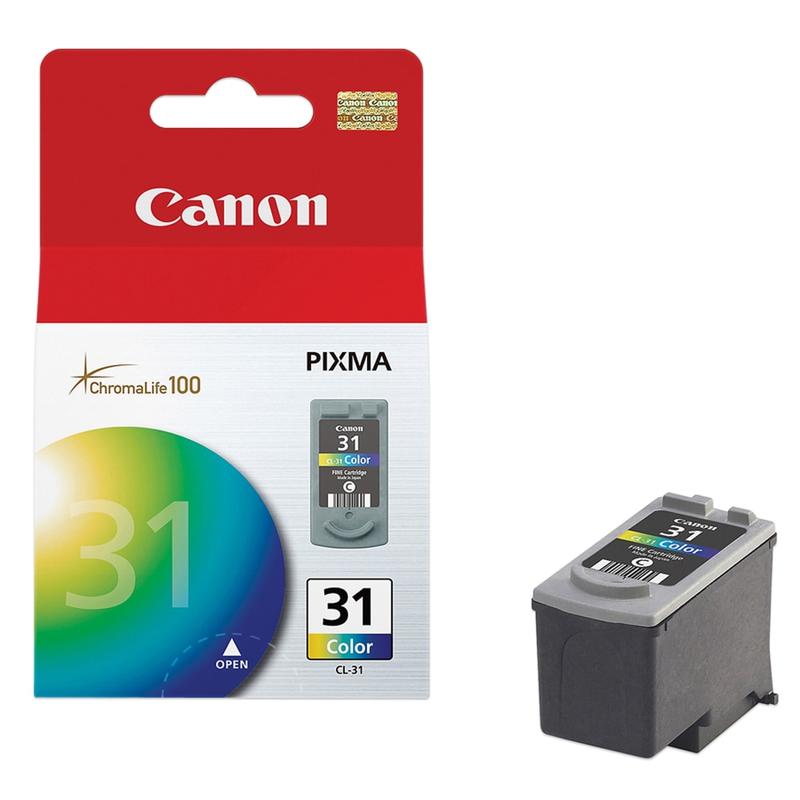 Canon CL-31 Tri-Color Ink Cartridge, 1900B002 MPN:1900B002