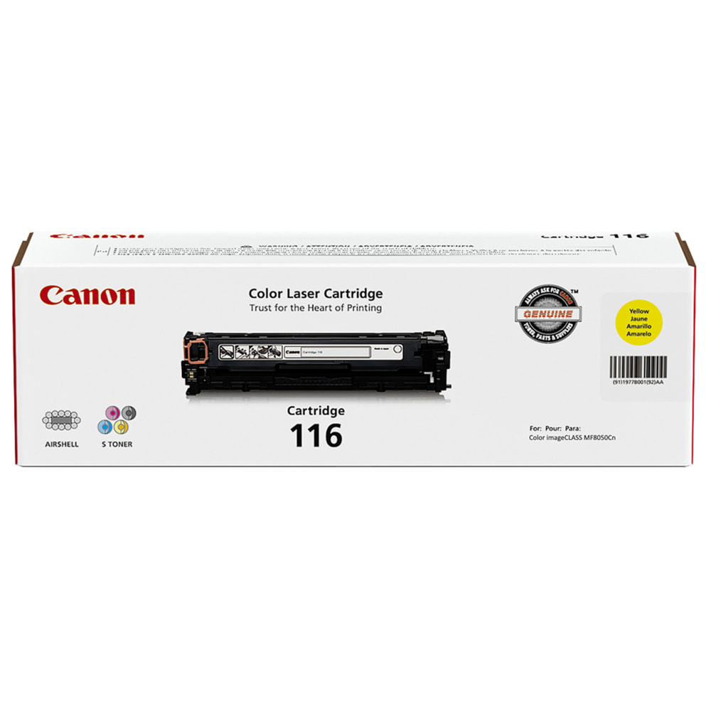 Canon 116 Yellow Toner Cartridge, 1977B001 MPN:1977B001AA