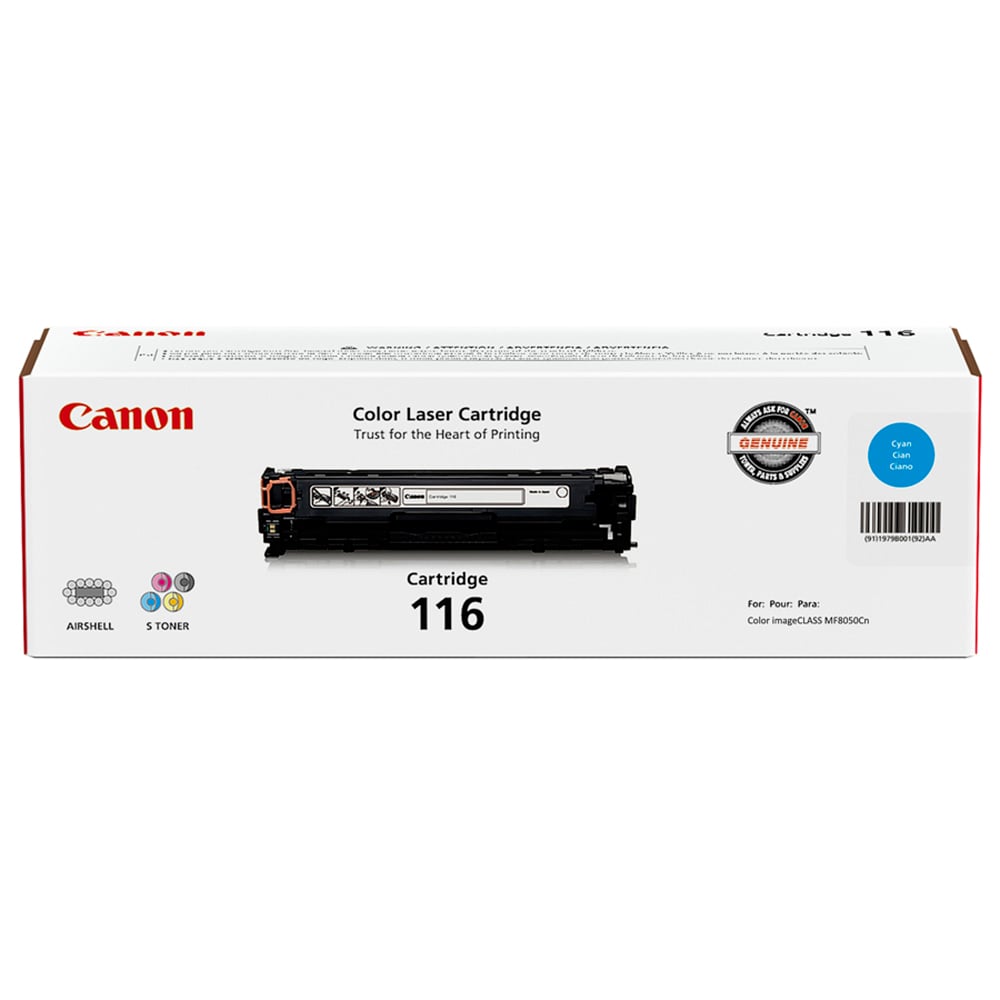 Canon 116 Cyan Toner Cartridge, 1979B001 MPN:1979B001AA
