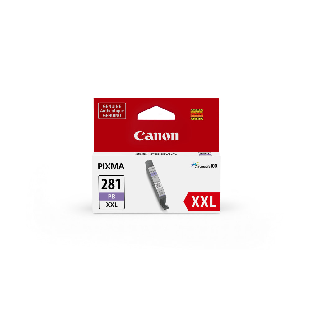 Canon CLI-281 ChromaLife 100+ Photo Blue Extra-High-Yield Ink Tank, 1984C001 MPN:1984C001
