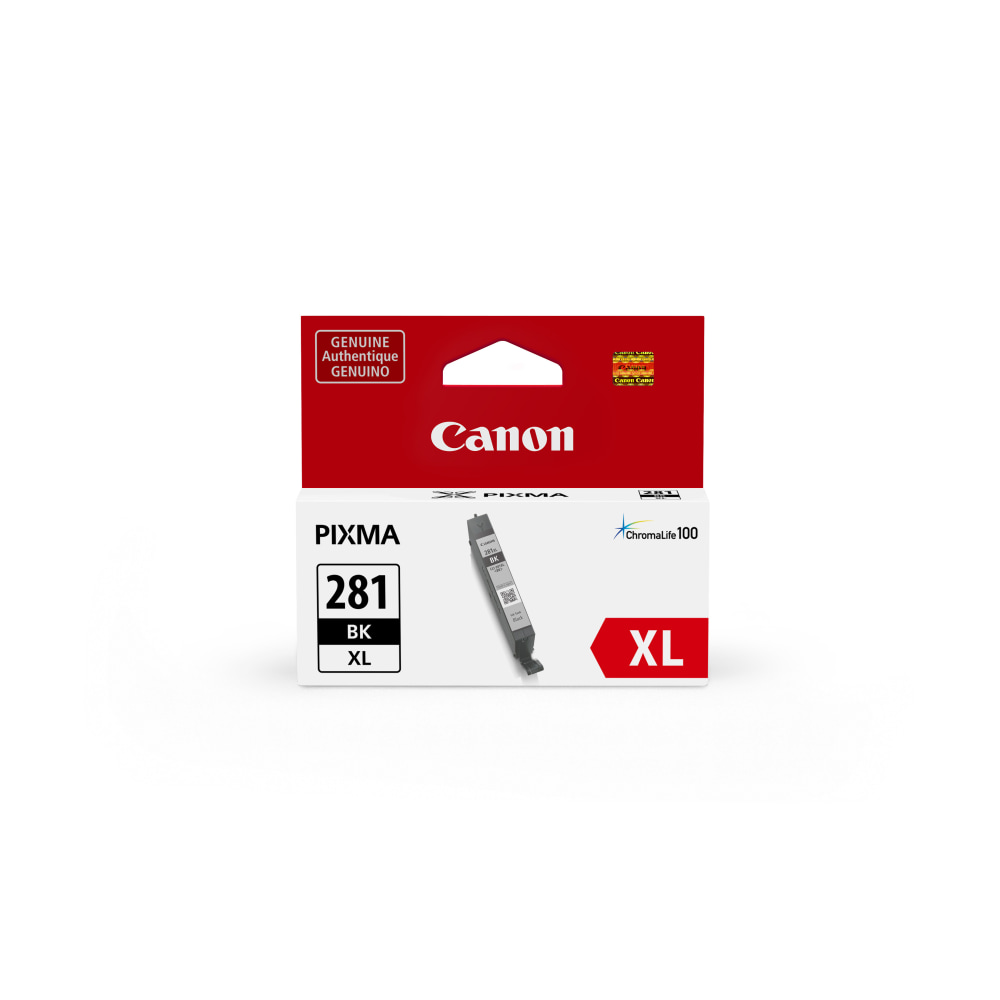 Canon CLI-281 ChromaLife 100+ Black High-Yield Ink Tank, 2037C001 MPN:2037C001