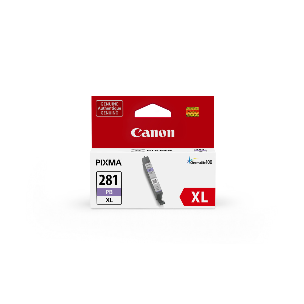 Canon CLI-281 ChromaLife 100+ Photo Blue High-Yield Ink Tank, 2038C001 MPN:2038C001