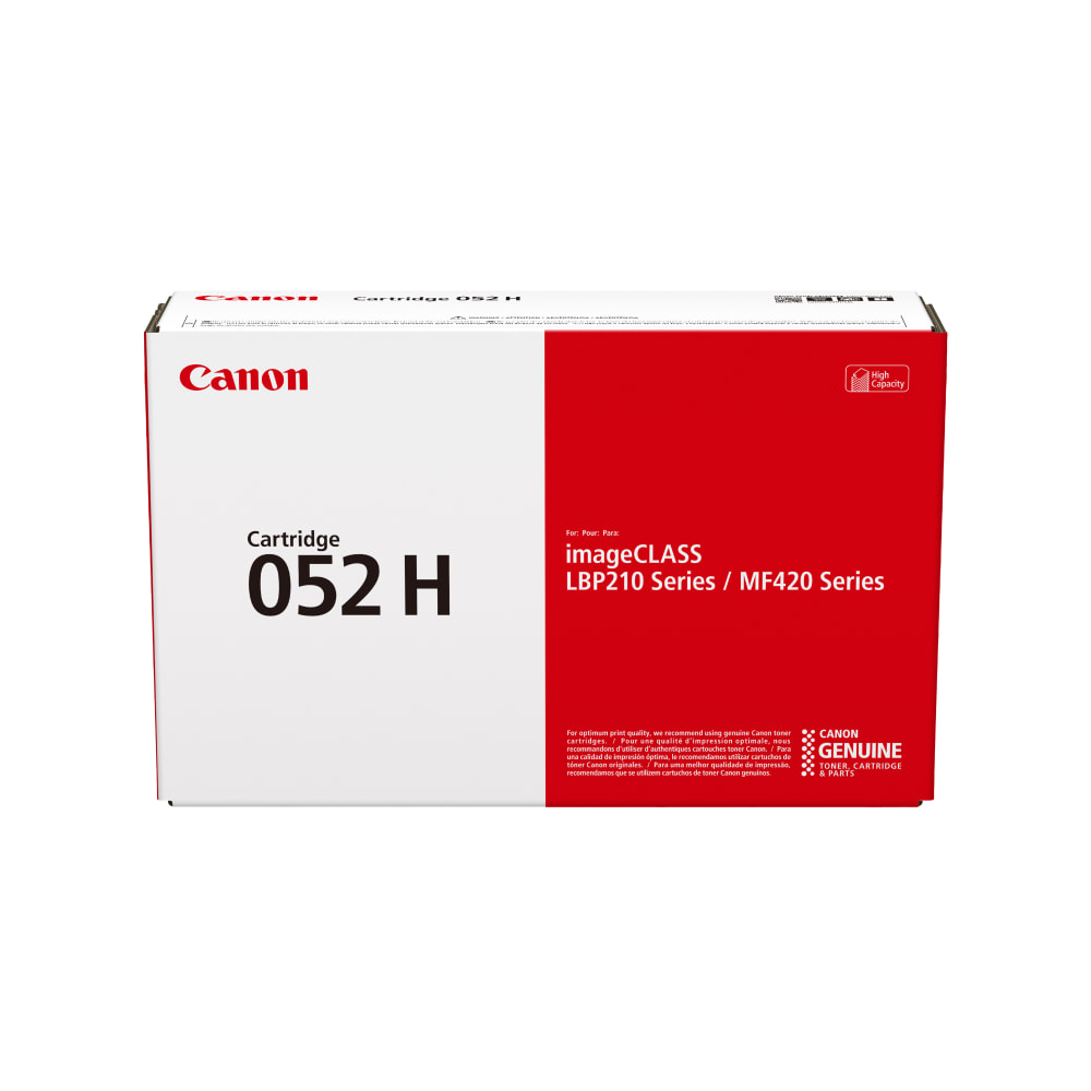 Canon 052H Black High Yield Toner Cartridge, 2200C001 MPN:2200C001