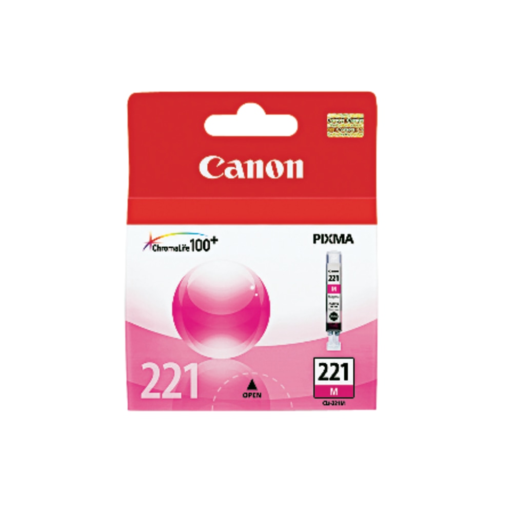 Canon CLI-221M ChromaLife 100+ Magenta Ink Tank, 2948B001 MPN:2948B001
