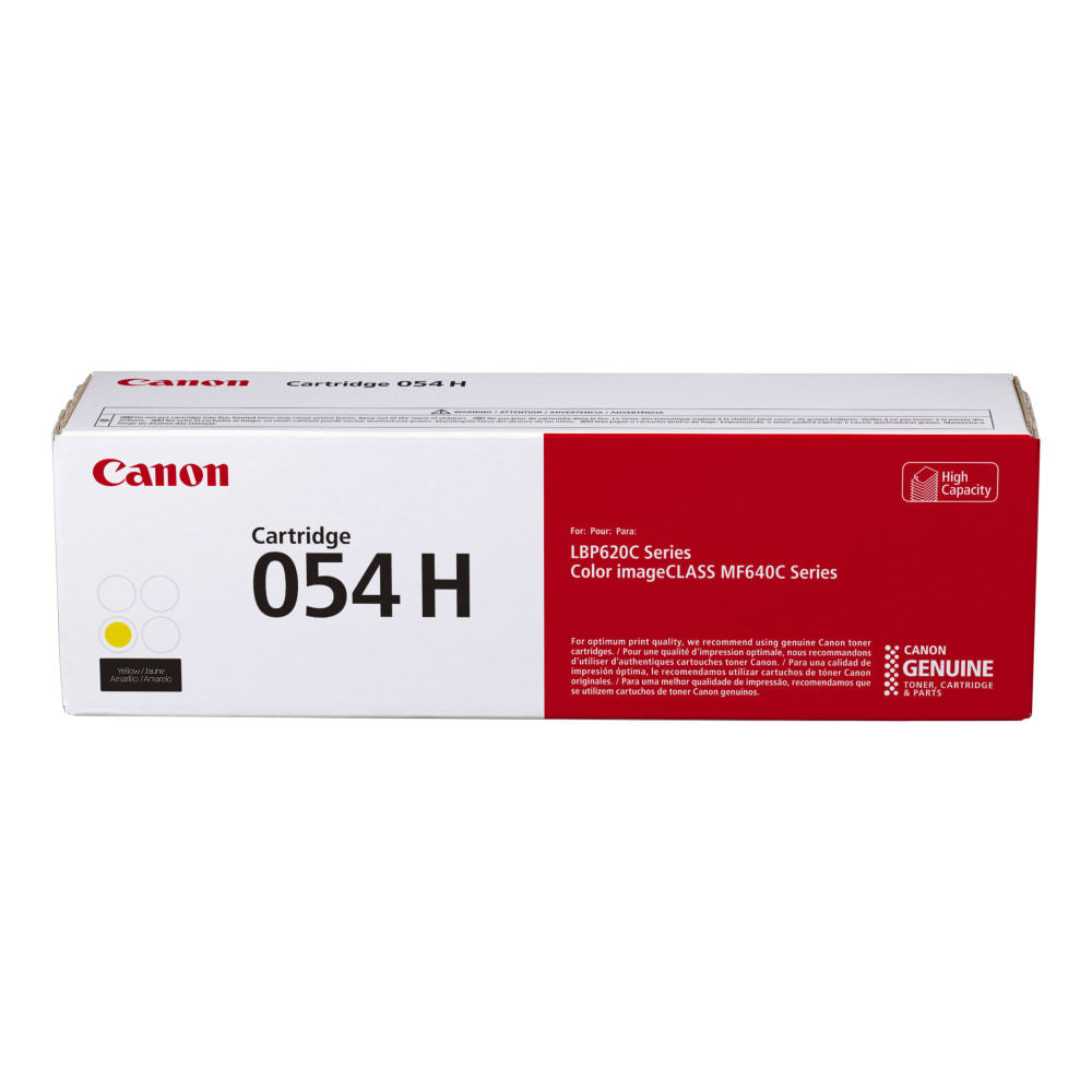 Canon 054H Yellow High Yield Toner Cartridge, 3025C001 MPN:3025C001AA