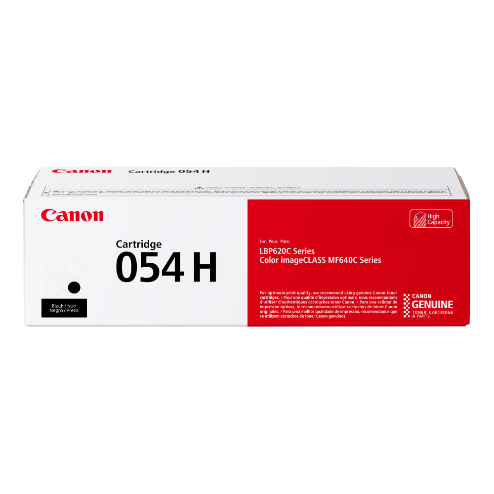 Canon 054H Black High Yield Toner Cartridge, 3028C001 MPN:3028C001AA