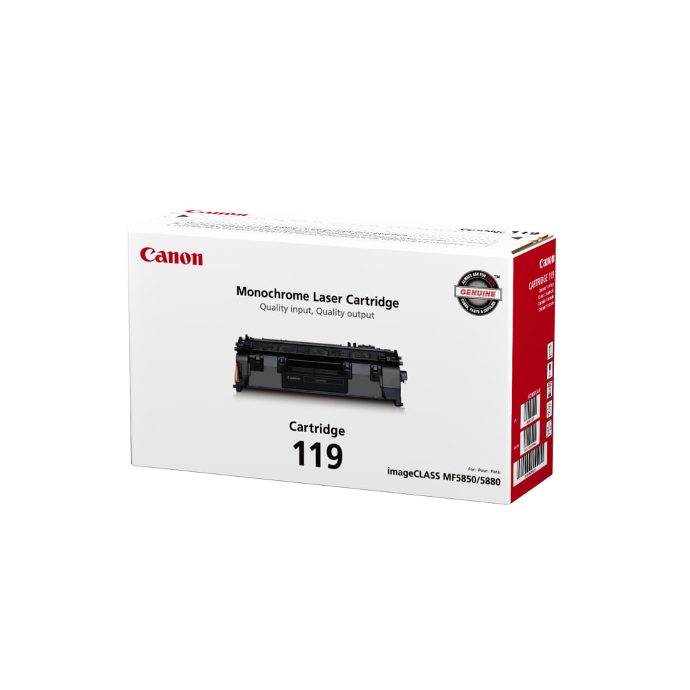 Canon 119 Black Toner Cartridge, 3479B001 MPN:3479B001