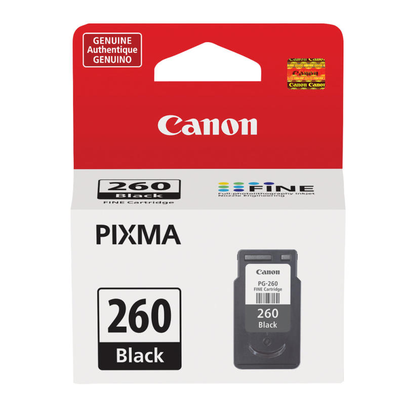 Canon PG-260 Black Ink Cartridge, 3707C001 MPN:3707C001