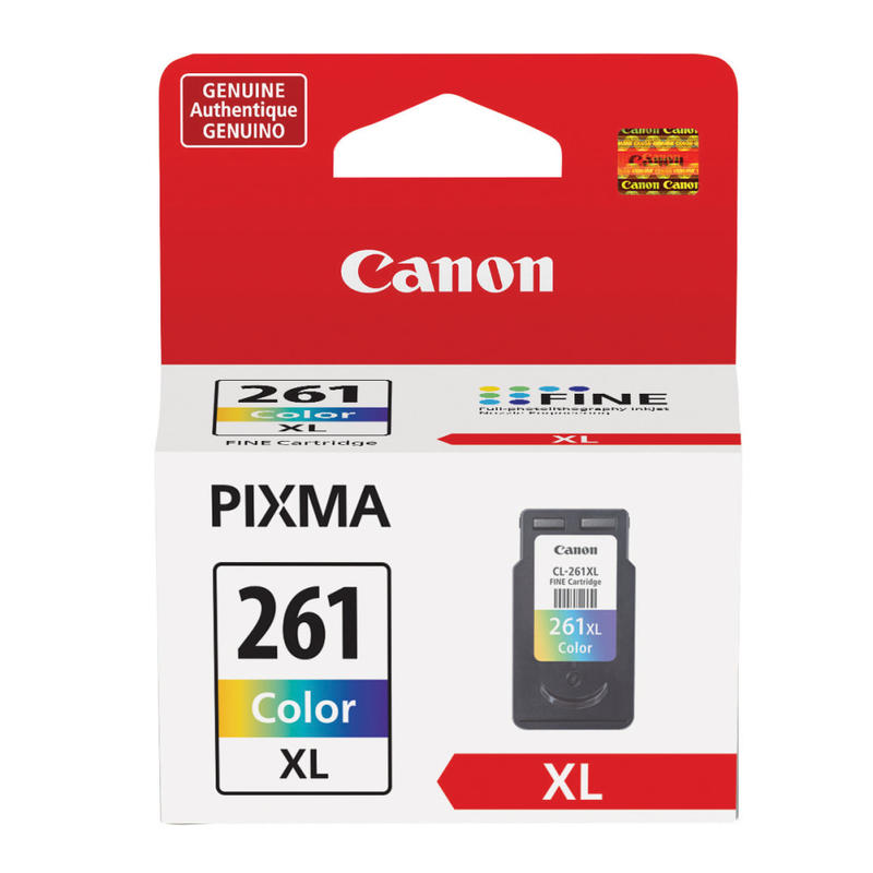 Canon CL-261XL Tri-Color High-Yield Ink Cartridge, 3724C001 MPN:3724C001