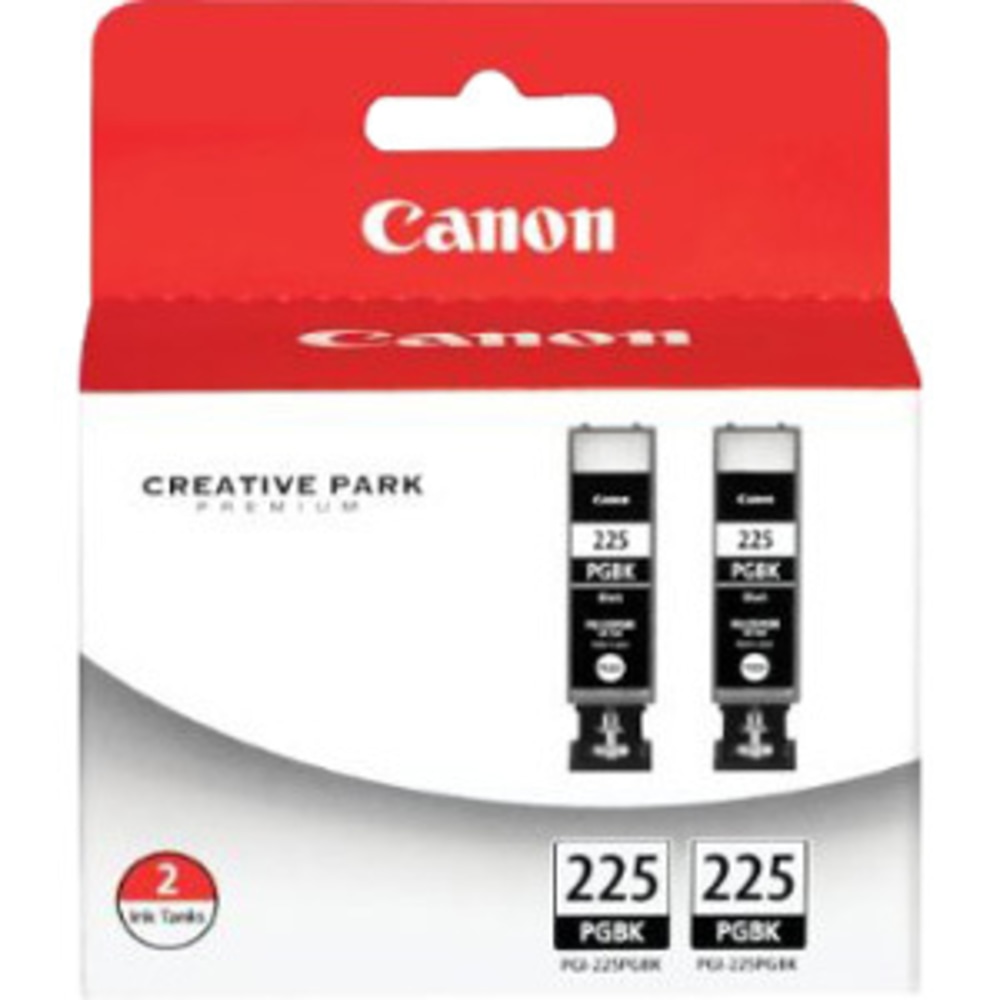 Canon PGI-225 ChromaLife 100+ Black Ink Tanks, Pack Of 2, 4530B007 MPN:4530B007