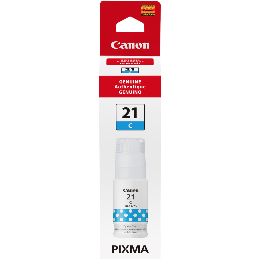 Canon GI-21 Cyan Ink Tank, 4537C001 MPN:4537C001