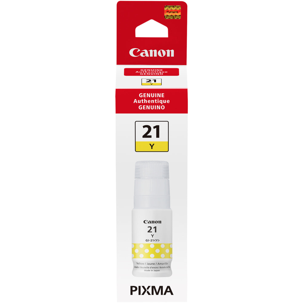 Canon GI-21 Yellow Ink Tank, 4539C001 MPN:4539C001