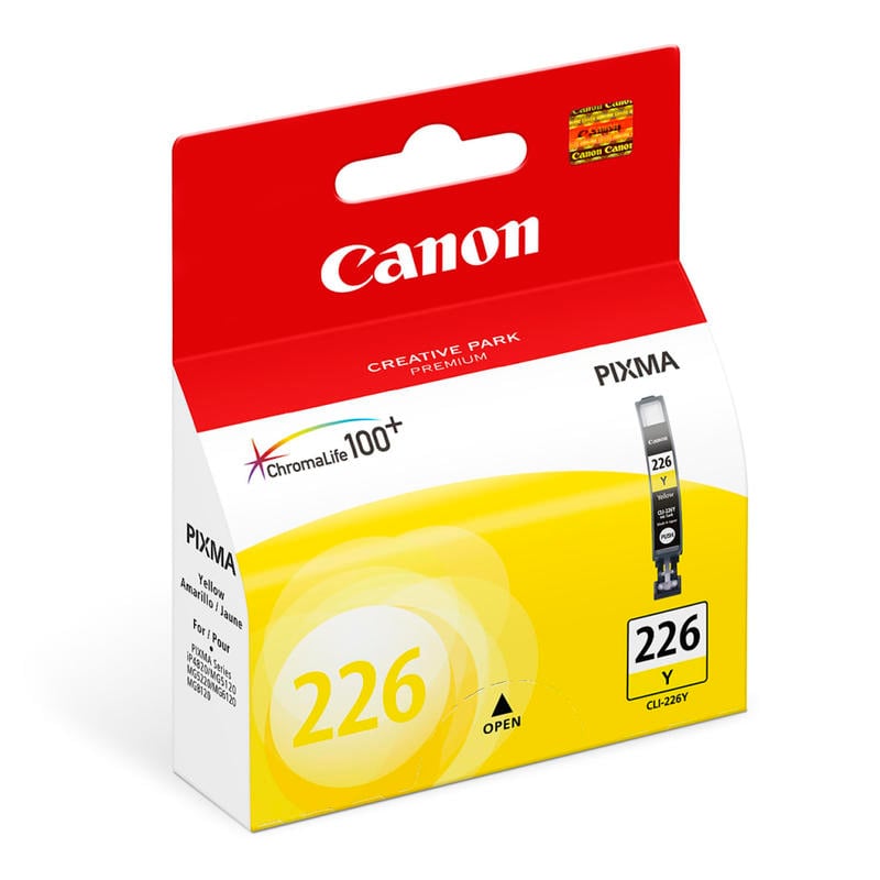 Canon CLI-226 ChromaLife 100+ Yellow Ink Tank, 4549B001 MPN:4549B001