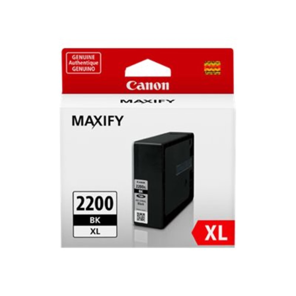 Canon PGI-2200 XL Original Ink Cartridge - Inkjet - High Yield - 2500 Pages - Black - 1 / Pack MPN:9255B001
