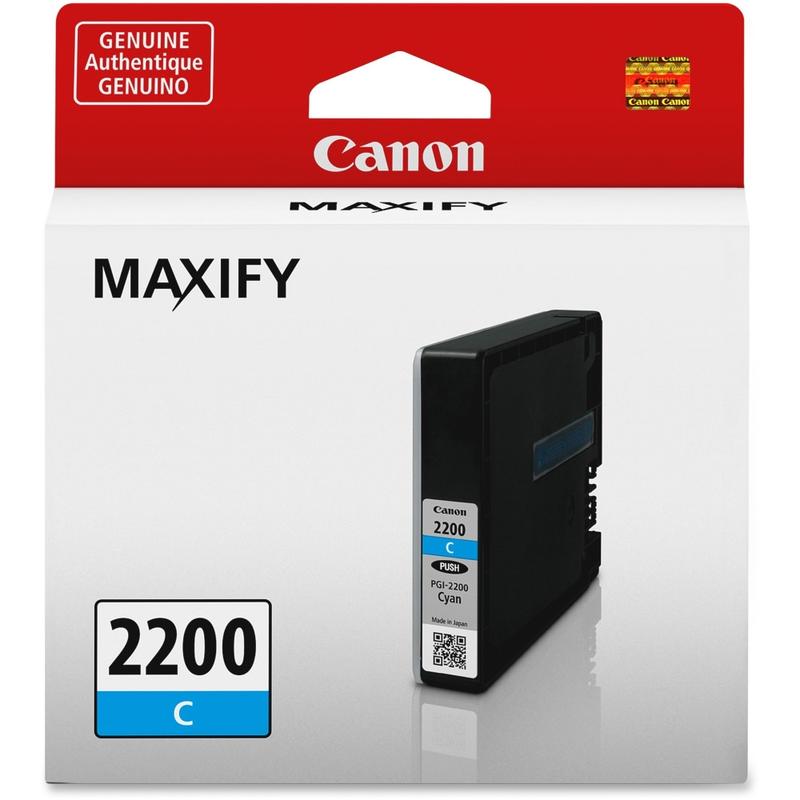 Canon PGI-2200 Original Ink Cartridge - Inkjet - Standard Yield - 700 Pages - Cyan - 1 / Pack MPN:9304B001