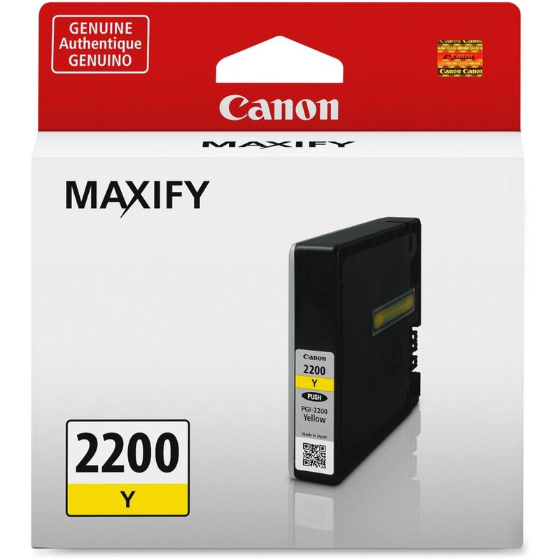 Canon PGI-2200 Original Ink Cartridge - Inkjet - Standard Yield - 700 Pages - Yellow - 1 / Pack MPN:9306B001