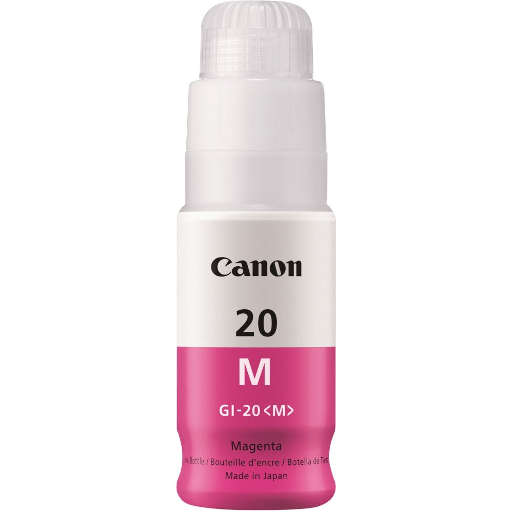 Canon GI-20 MegaTank Ink - Inkjet - Magenta - 1 Each MPN:GI20MAGENTA