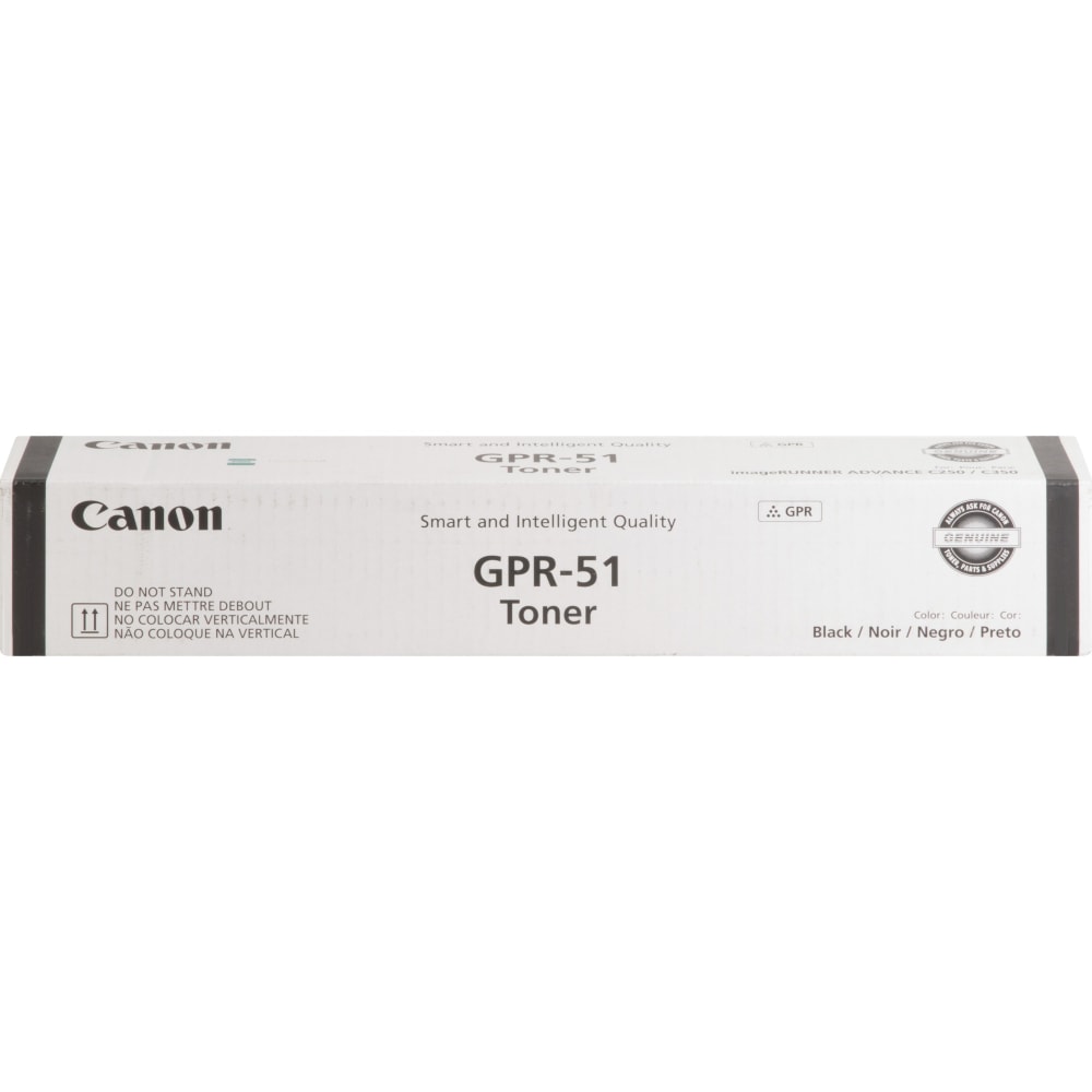 Canon GPR-51 Original Laser Toner Cartridge - Black - 1 Each - 19000 Pages MPN:GPR51BK