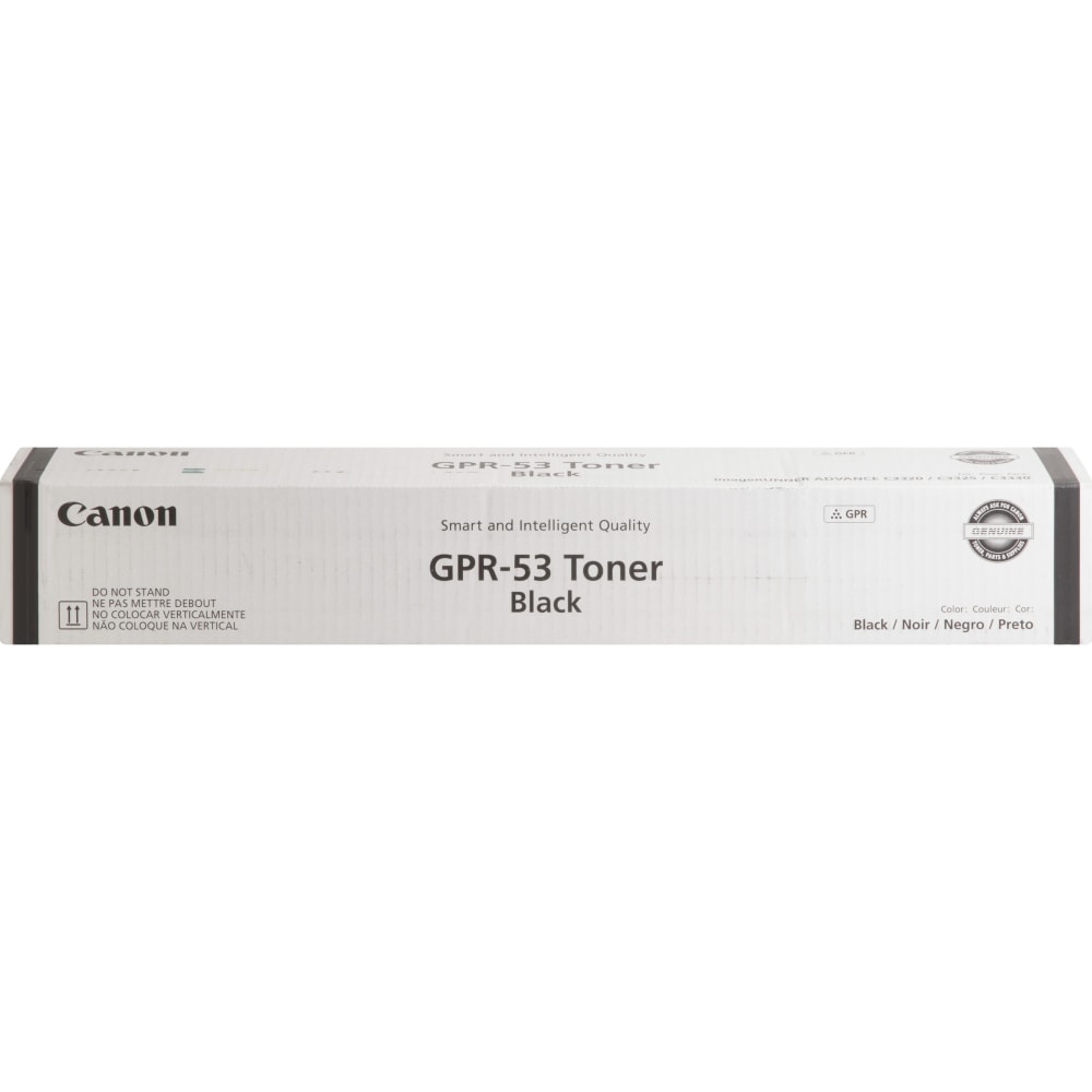 Canon GPR-53 Original Laser Toner Cartridge - Black - 1 Each - 36000 Pages MPN:GPR53BK