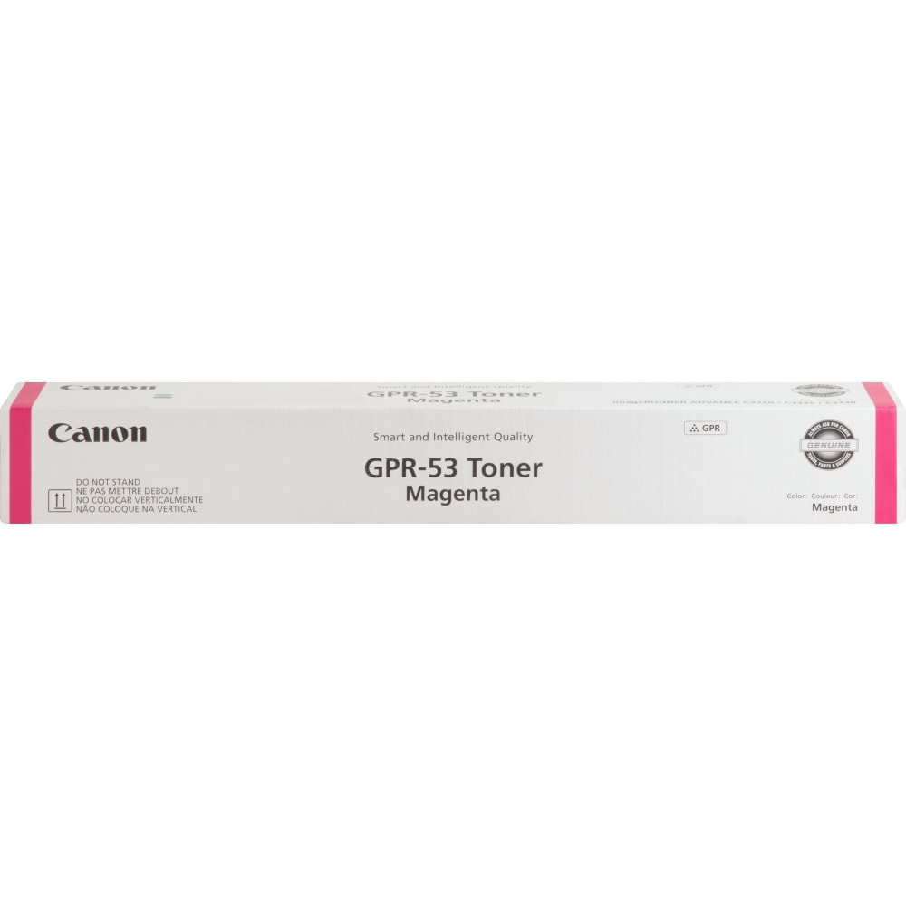 Canon GPR-53 Original Laser Toner Cartridge - Magenta - 1 Each - 19000 Pages MPN:GPR53M