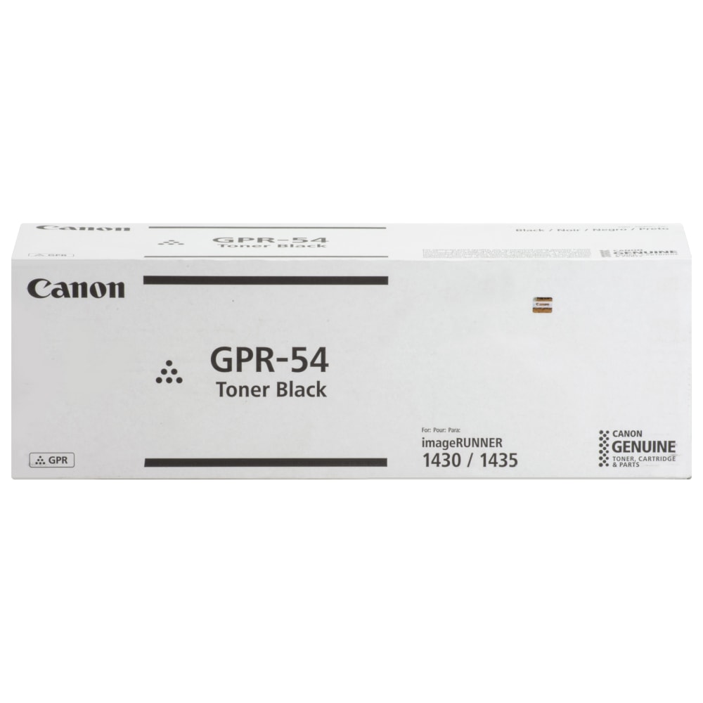 Canon GPR-54 Original Toner Cartridge - Laser - 17600 Pages - Black - 1 Each MPN:GPR54