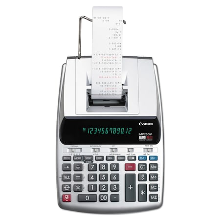 MP25DV 12-Digit Ribbon Printing Calculator, Black/Red Print, 4.3 Ln/Sc MPN:2202C001
