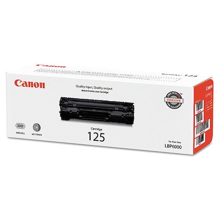 Toner Cartridge, 125, Black MPN:3484B001