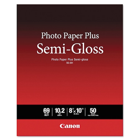 Photo Paper Plus Semi-Gloss, 10.2 mil, 8 x 10, Semi-Gloss White, 50PK MPN:1686B062