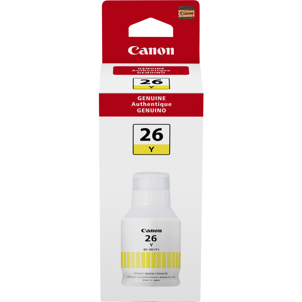 Canon GI-26 Yellow High-Yield Ink Bottle MPN:4423C001