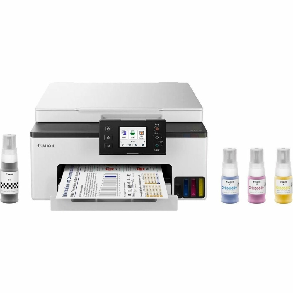 Canon MAXIFY GX1020 Wired & Wireless MegaTank Inkjet Multifunction Printer - Color - White - Copier/Printer/Scanner - 6169C002 MPN:6169C002