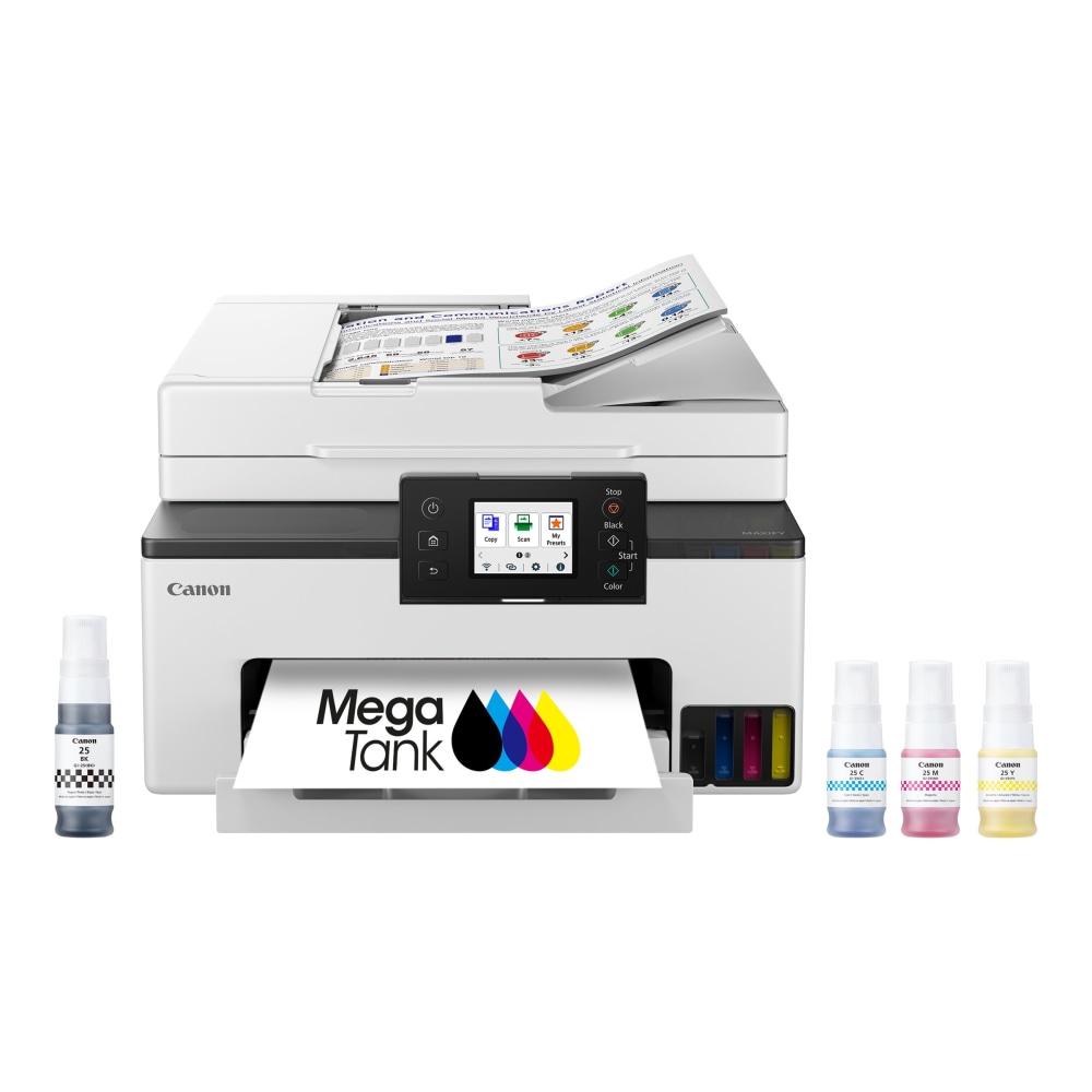 Canon MAXIFY GX2020 Wired & Wireless Inkjet Multifunction Printer - Color - Copier/Fax/Printer/Scanner - 6171C002 MPN:6171C002