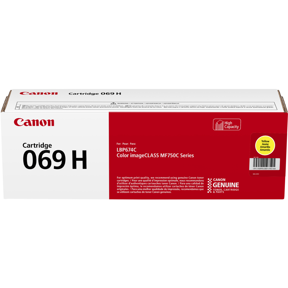 Canon 69 Yellow High Yield Toner Cartridge, 5095C001 MPN:5095C001