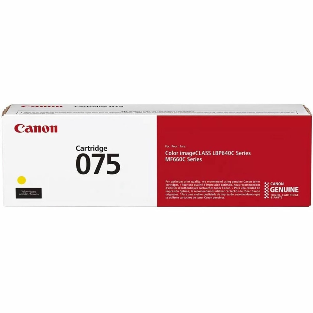 Canon 075 Original Laser Toner Cartridge - Yellow Pack - 1300 Pages MPN:6362C001
