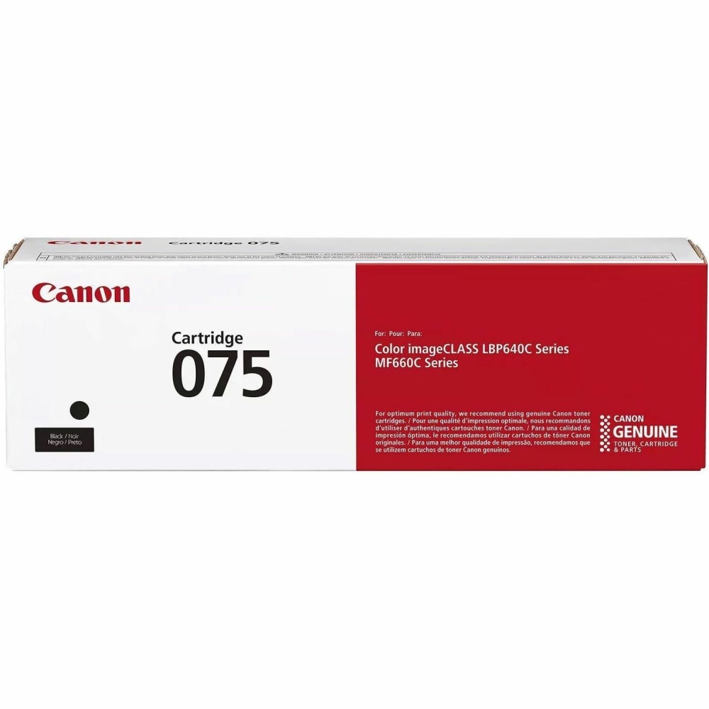 Canon 075 Original Laser Toner Cartridge - Black Pack - 1300 Pages MPN:6365C001