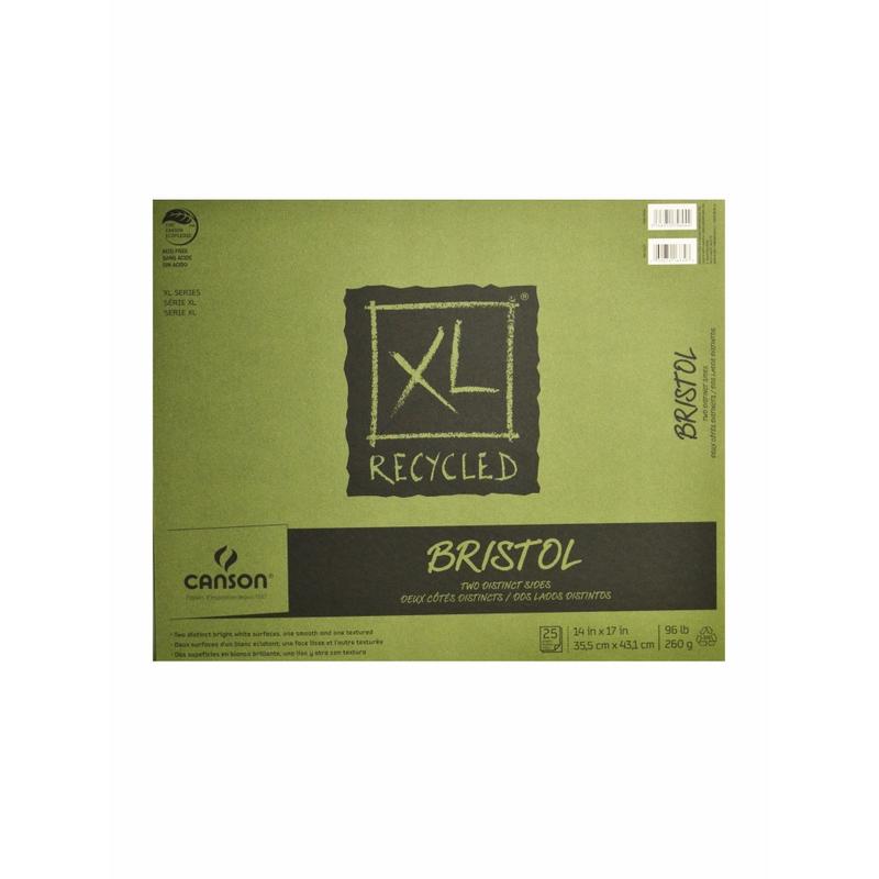 Canson XL Bristol Pad, 14in x 17in, 30% Recycled, Pad Of 25 Sheets MPN:100510934