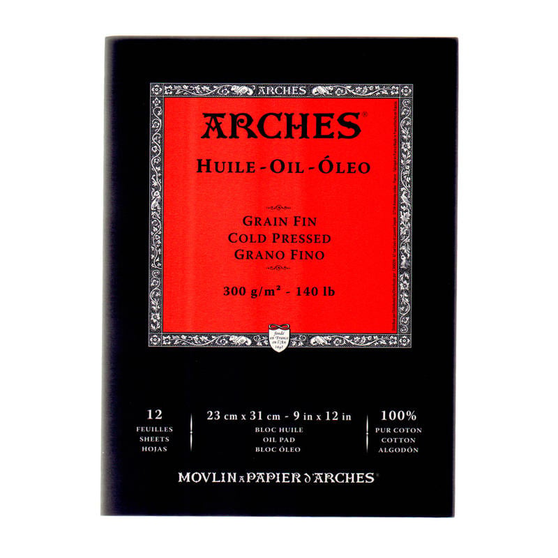 Arches Oil Pad, 12 Sheets, 9in x 12in MPN:200006578